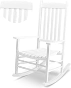 Outvita Outdoor Rocking Chair, Solid Wood High Back Rocker, All Weather Lounge by Outvita