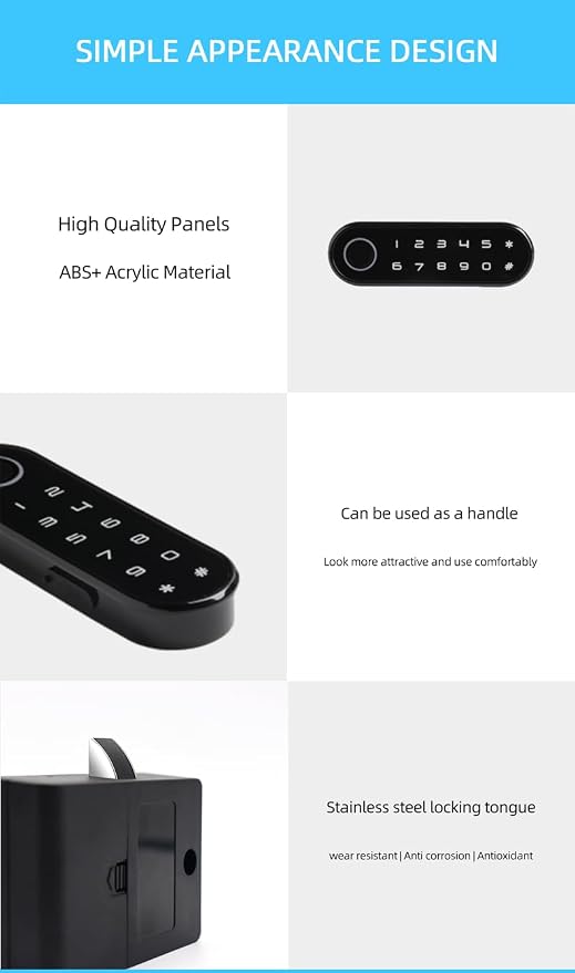 Waterproof Smart Fingerprint Cabinet Lock - Image 7
