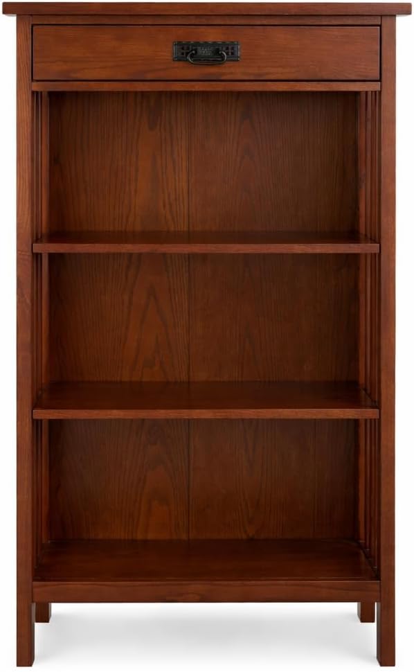 Leick Home 82262 Mission Mantel Height Bookcase - Image 4