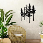 ESTART Metal Pine Tree Wall Art, Metal Tree Wall Decor - Image 2