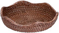 Hipiwe Decorative Key Bowl 8.5" Round Basket Bowl Handwoven Rattan Basket by Hipiwe
