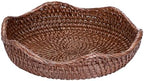 Hipiwe Decorative Key Bowl 8.5" Round Basket Bowl Handwoven Rattan Basket by Hipiwe