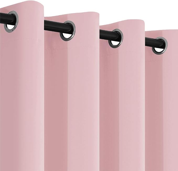Yakamok Pink Room Darkening Window Curtains 52x36 Inch - Image 7