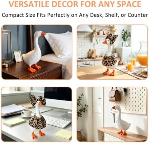 Desk Goose Statue 7 Inch with Outfit for Home Office Decor - Image 6