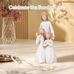 Mom Embrace Two Girls Figurine, Mother and Daughters Love Resin Statue, Family Sculpture Decor, Sentimental Tabletop Figurine - Image 3