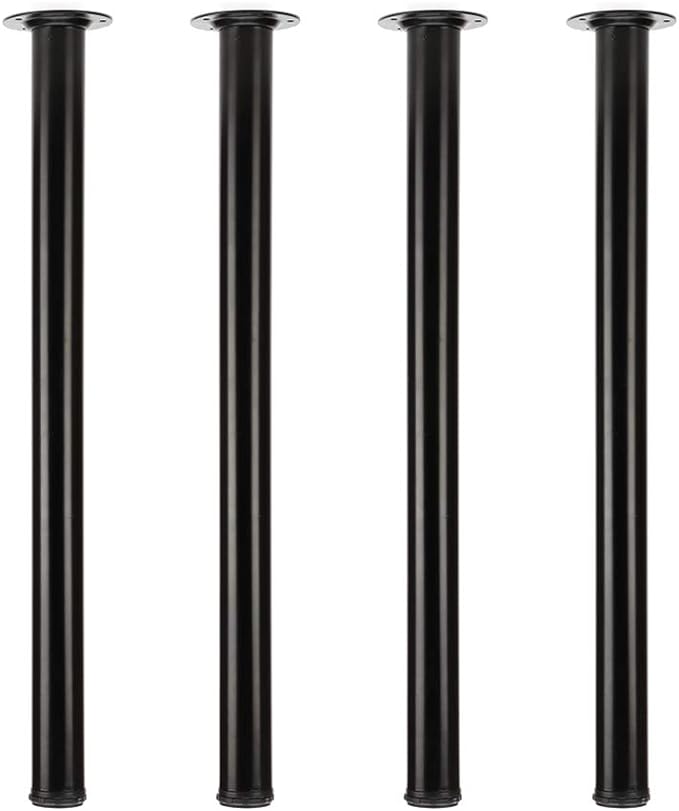 QLLY 30 inch Adjustable Metal Desk Legs, Heavy Duty Furniture Table Legs by QLLY
