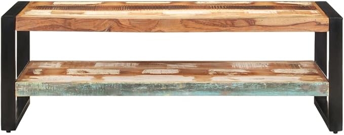 Coffee Table 47.2"x23.6"x15.7" Solid Reclaimed Wood, End Tables, Living Table - Image 3