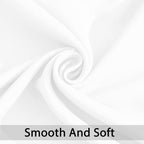 Yakamok Pure White Room Darkening Curtains 84 inch Sliding Door Drapes | 1 - Image 4