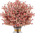 8Pcs Artificial Fall Flowers Real Touch Babys Breath Flowers Decorations by HIAGROW