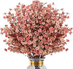 8Pcs Artificial Fall Flowers Real Touch Babys Breath Flowers Decorations by HIAGROW