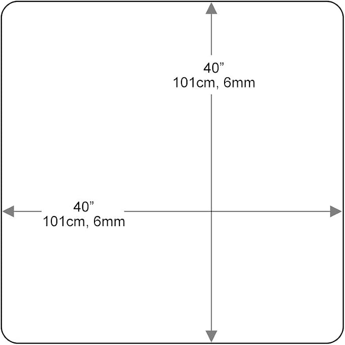 Dulles Glass 40 inch Square Glass Table Top - Image 3