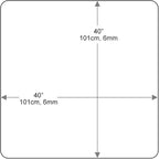 Dulles Glass 40 inch Square Glass Table Top - Image 3