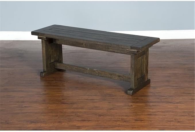 Pemberly Row Farmhouse Wood Kitchen Corner Breakfast Dining Nook Set - Image 10