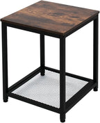 Industrial End 2-Tier Side Table by AZL1LifeConcept