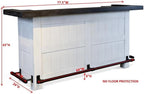 Pemberly Row 78" Farmhouse Wood Bar Unit - Image 8