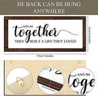 Jetec Together They Built a Life They Loved Rustic Wood Sign, Classic - Image 4