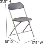 Flash Furniture Hercules Series Plastic Folding Chairs - Image 3