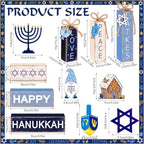 11 Pcs Hanukkah Wooden Tiered Tray Decor Chanukah Tabletop Signs - Image 4