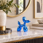 Blue Balloon Dog Decor,Balloon Animal Decor,Shelf Decor Preppy Room Decor,Cute Statue Home Decor, Bedroom Modern Sculpture Desk Decor,Office Gold Decorations Small Figurines - Image 6