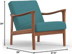 Alpine Furniture Zephyr Lounge Chair in Turquoise - Image 3