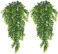 Artificial Hanging Vine, Faux Plastic Leaves Ivy Plants Fake Greenery Plant UV Resistant Vines Decor for Bedroom Indoor Outdoor Home Kitchen Garden Office Wall Wedding Christmas Decoration 2 Pack by CATTREE
