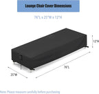Chaise Lounge Covers, 1 Pack Waterproof Outdoor Lounge Chair Covers - Image 2
