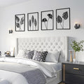 4PCS Black Metal Wall Art Frame Decor for Livingroom, Ginkgo Theme, 15.7x11 by qxsxkjMetalWallArt
