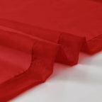 SpaceDresser Basic Rod Pocket Sheer Voile Window Curtain Panels Christmas Red 1 - Image 5