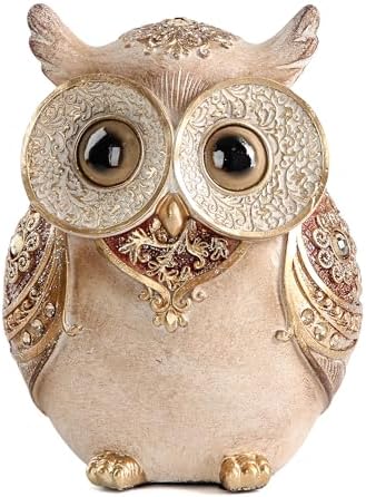 Smadeer Owl Statue Home Decor Cute Boho Owl Figurine Gift for Bird Lovers - Image 6