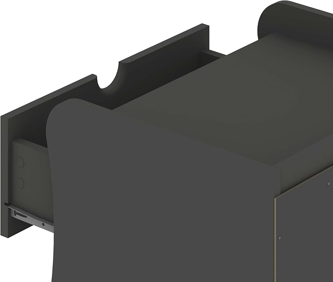 Eco Friendly Nightstand in Charcoal Gray Made from Sustainable Materials - Image 8
