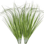CATTREE Artificial Plants Fake Wheat Grass Shrubs, Faux Greenery Plastic Bushes Tall Stems for Outdoor Indoor Wedding Christmas Decoration Office Yard Table Arrangements Planter Filler Decor 8 Pack by CATTREE