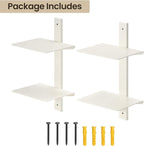 Floating Book Shelves for Wall, 4 Tier Invisible Floating Bookshelf, Vertical - Image 7