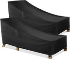 WLEAFJ Chaise Lounge Covers Outdoor Patio Lounge Chair Covers, Heavy Duty by WLEAFJ