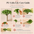 Mandy's 20pcs Green Calla Lily Artificial Flowers - Image 6
