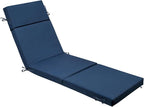 Outdoor Chaise Lounge Cushion 72" x 21" x 3", 4-Section Folding Patio Lounge by VOGVOG