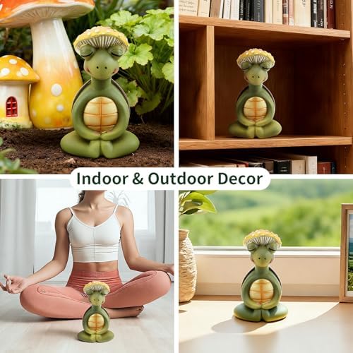 Mushroom Decor, Cute Resin Mushroom Statue, Home Garden Decor - Image 6
