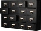 16 Drawers Apothecary Cabinet by PACKGILO