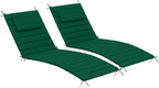 Sundale Outdoor Olefin Quilted Lounge Cushion Set of 2, Patio Foldable Chaise by SundaleOutdoor