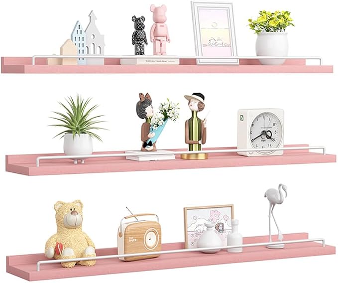 RYOFOBETTO 32 inches Long Floating Shelves, Bathroom Decor Shelves Over Toilet by RYOFOBETTO