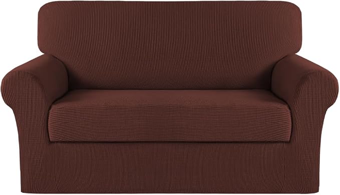 Turquoize Stretch Sofa Slipcover 2 Pieces Sofa Cover Couch Cover by Turquoize