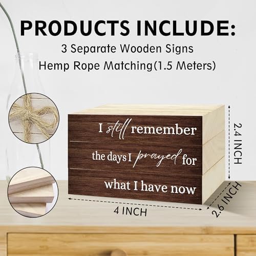 Decorative Books For Home Decor, Coffee Table Faux Wood Book Stack Decor, I Still Remember Modern Stacked Book Decor, Stacked Display Books For Shelf Mantel Nightstand Display, Three Pieces -C(09) - Image 2