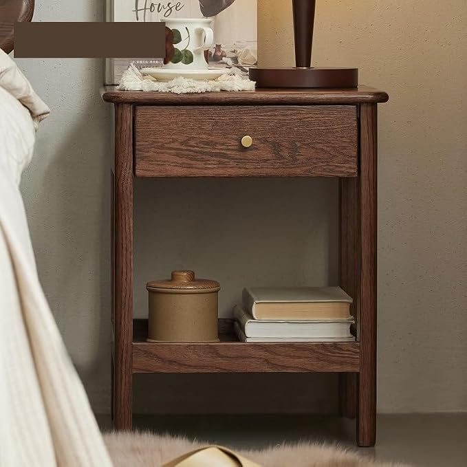 NightStand/Sofa Table Chinese Style All Solid Wood Bedside Table Modern Simple - Image 5