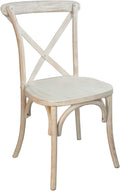 EMMA + OLIVER Lime Wash X-Back Chair by EMMAOLIVER