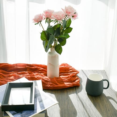 Mandy's Artificial 10 Stems Silk Light Pink Rose - Image 4
