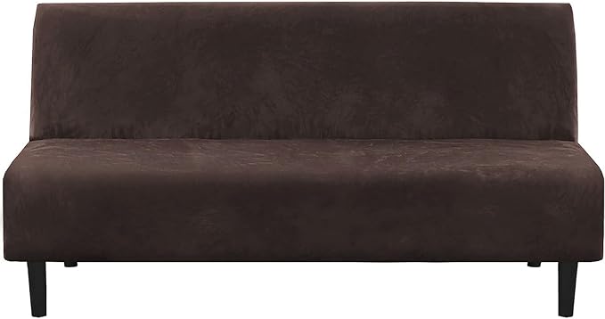 H.VERSAILTEX Real Velvet Futon Cover Armless Sofa Covers Sofa Bed Covers by HVERSAILTEX