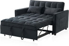 Futon Sofa Bed, Modern 3 in 1 Convertible Sleeper Sofa, Pull Out Couch Bed - Image 8