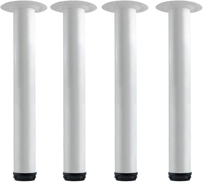 QLLY 16 Inch Adjustable Metal Coffee Table Legs, Heavy Duty Round Furniture Legs by QLLY