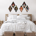 6 Pcs Halloween Witchy Wall Decor Gothic Sun and Moon Phases, Mushroom - Image 2