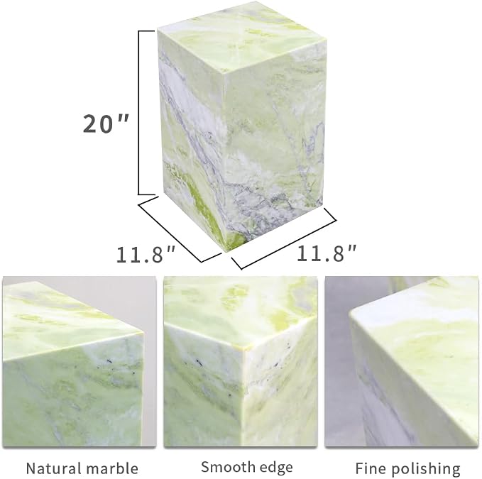 Luxury Marble Side Table, Square End Table - Image 2