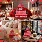 4Pcs Fall Decorations, Wooden Table Decor for Thanksgiving (Love) - Image 6